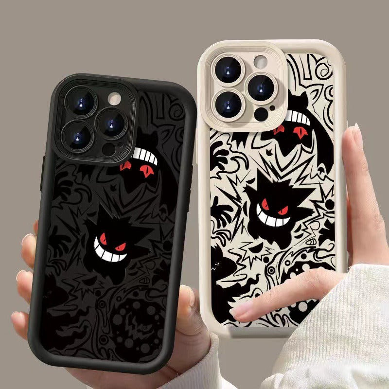 Red Eye Gengar Graphic Phone Case - Slim Soft Silicone Protective Cover for Apple iPhone
