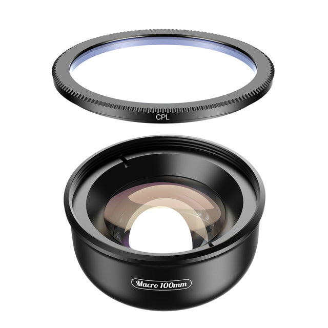 High-Definition Mobile Phone Macro Lens - Clip-On External Camera Lens Kit for iPhone & Android