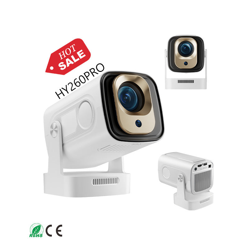 Hy260Pro Android 11 Smart Projector - H713 HD 4K Auto Focus Barrel Home Theater Projector
