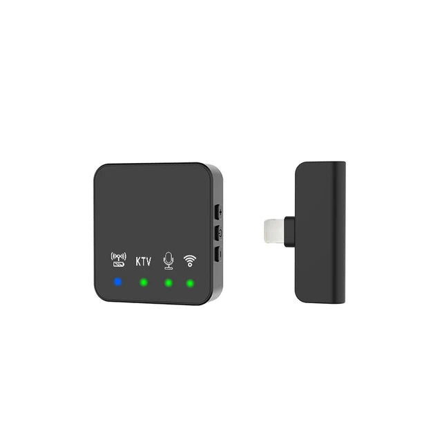 Wireless Lavalier Microphone - 2.4G Noise Reduction Clip-On Mic for Live Streaming & Video Recording