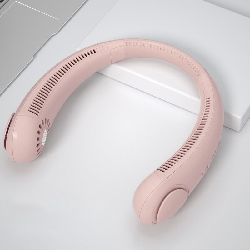 Xiaomi Mini Neck Fan - Portable Wireless Bladeless USB Rechargeable Wearable Air Cooler Fan