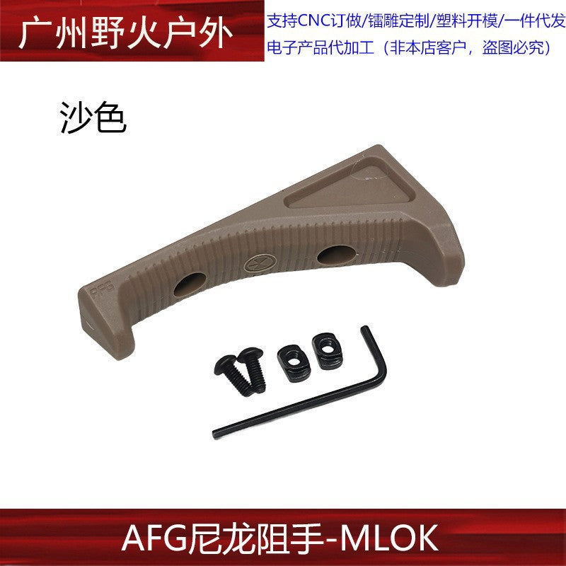 AFG3 Generation Nylon Hand Stopper - M-LOK System Rail Angled Foregrip and Hand Block