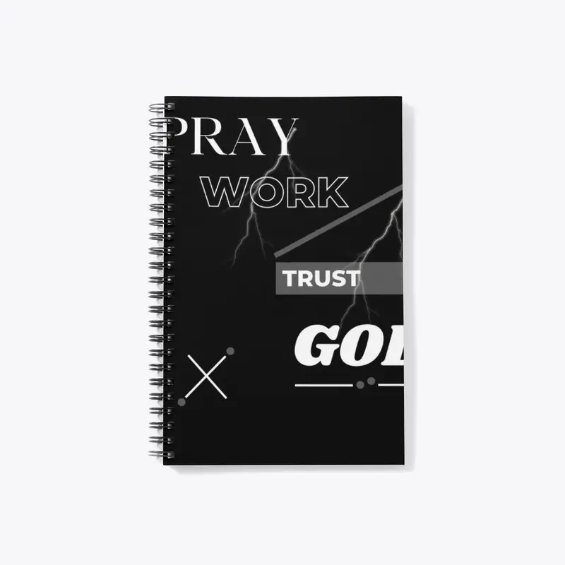 Pray work trust god Design