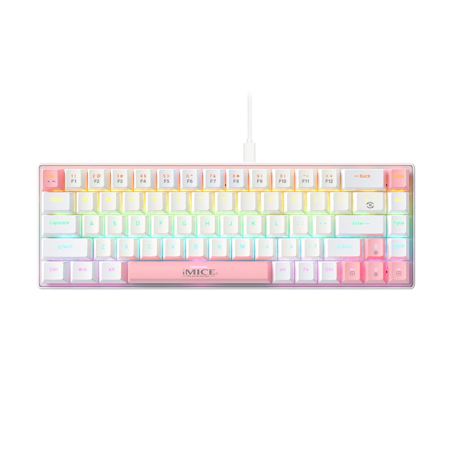 Type-C Wired Mechanical Keyboard - RGB Gaming Keyboard with Choice of Switch Axis