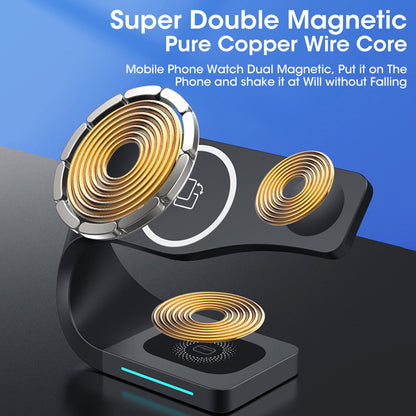 4-in-1 Magnetic Wireless Charging Station - Fast Wireless Charger Dock for iPhone, Apple Watch & AirPods