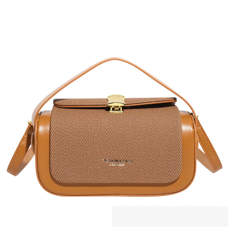 Elegant Small Retro Box Bag - Shoulder & Crossbody Handbag