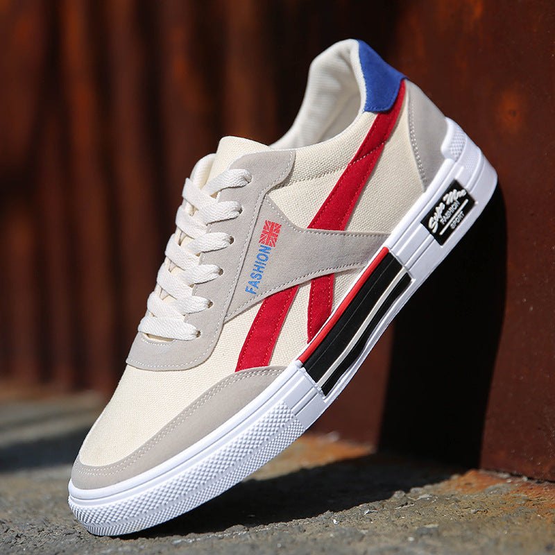 Classic Lightweight Canvas Skate Shoes for Men - Casual Board Sneakers