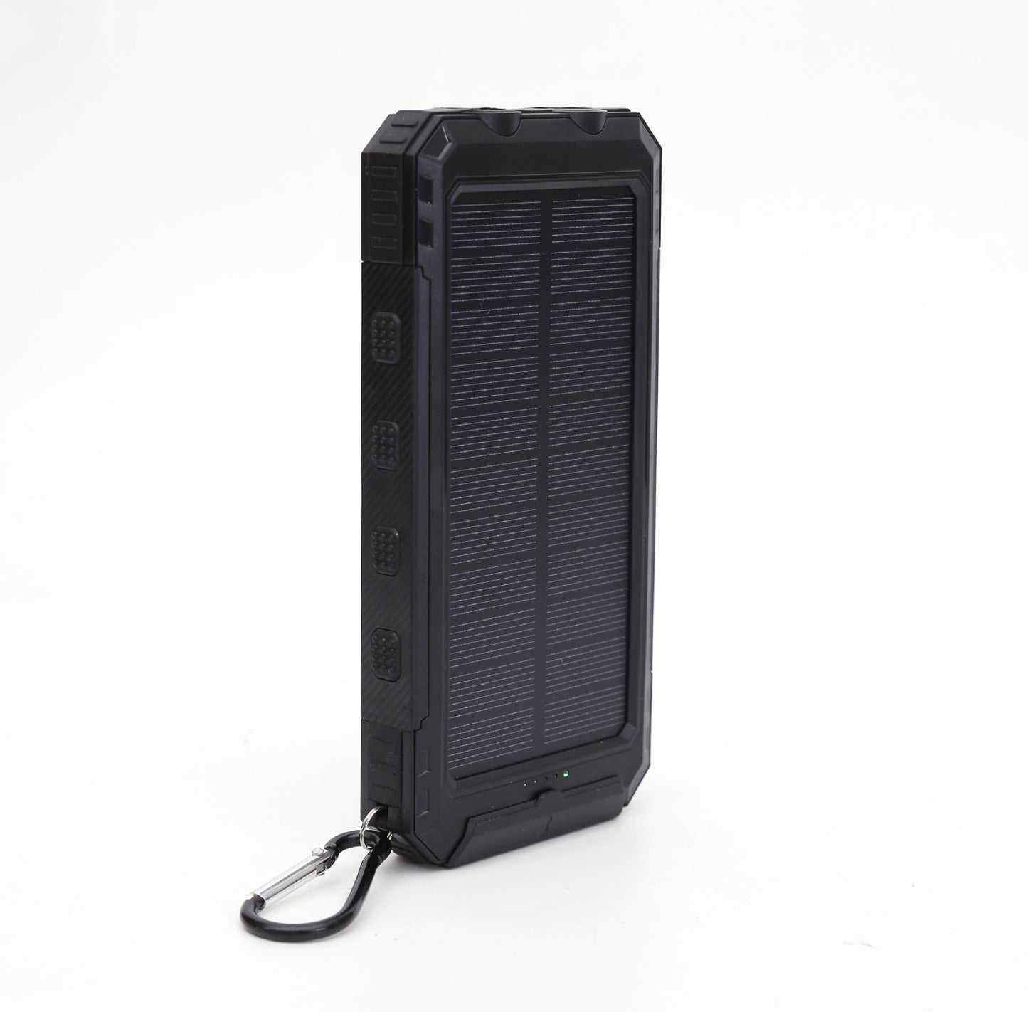 20000mAh Rugged Solar Power Bank with Compass & Dual Flashlight - Outdoor Waterproof Portable Charger