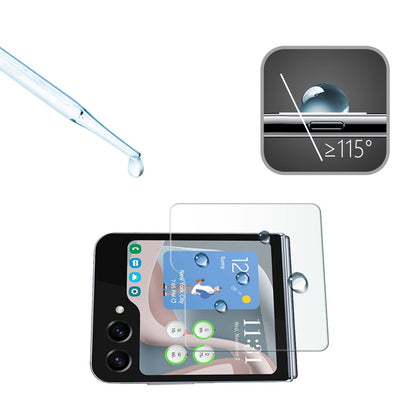 Samsung Galaxy Z Flip7 Outer Screen Tempered Glass - Anti-Peep Foldable Screen Protector