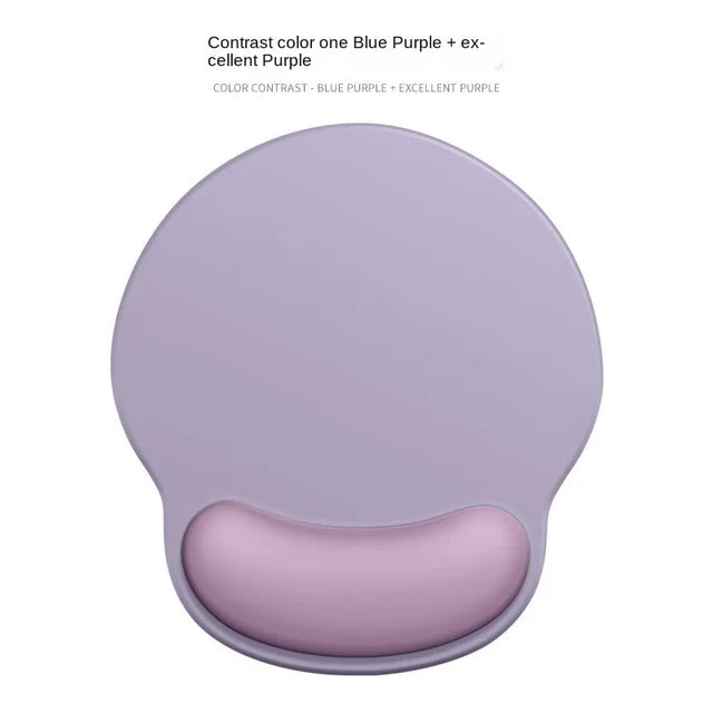 Gradient Silicone Mouse Pad with Wrist Rest - Ergonomic Anti-Slip Wrist Support Pad for Computer & Office