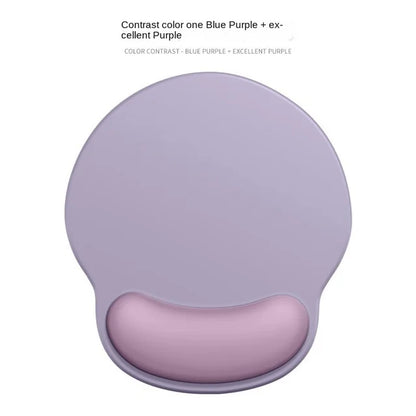 Gradient Silicone Mouse Pad with Wrist Rest - Ergonomic Anti-Slip Wrist Support Pad for Computer & Office