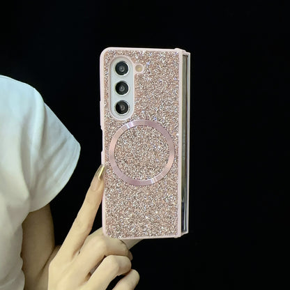 Magnetic Luxury Sparkle Glitter Case for Samsung Galaxy Z Fold 6 5 4 3 - MagSafe Compatible Cover