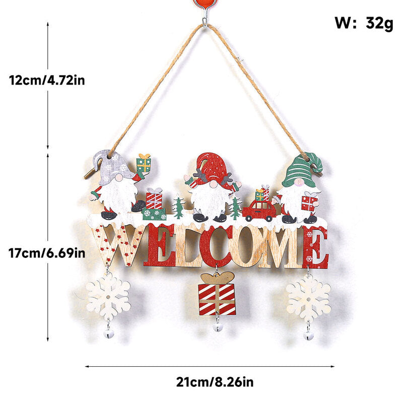 DIY Foldable Gnome Christmas Hanging Ornament - Festive Wall Decor