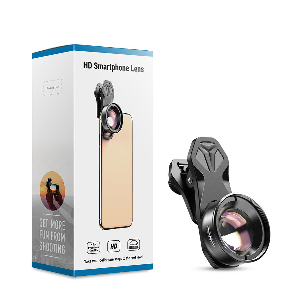 High-Definition Mobile Phone Macro Lens - Clip-On External Camera Lens Kit for iPhone & Android