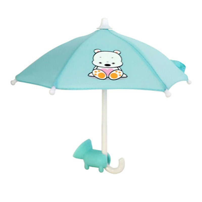 : Mini Phone Umbrella Sun Shade with Suction Cup Holder - Anti-Glare Outdoor Mobile Bracket