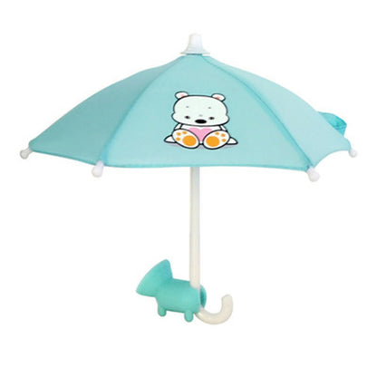 : Mini Phone Umbrella Sun Shade with Suction Cup Holder - Anti-Glare Outdoor Mobile Bracket