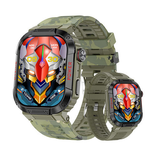 TK25 Smart Watch - IP68 Waterproof Rugged Outdoor Sports Smartwatch with Bluetooth Call & Health Monitoring