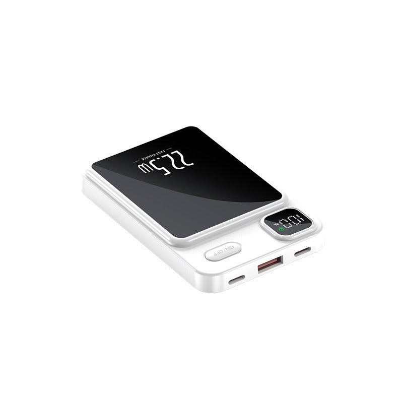 22.5W Fast Charging Magnetic Wireless Power Bank - Ultra-Thin Compact Portable Charger with Digital Display