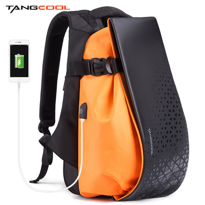 TANGCOOL Large Capacity Men's Travel Backpack with USB Charging Port