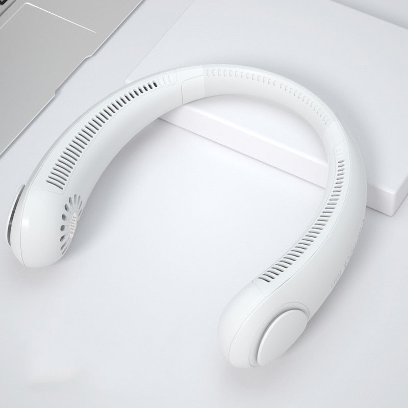 Xiaomi Mini Neck Fan - Portable Wireless Bladeless USB Rechargeable Wearable Air Cooler Fan