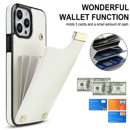 Multi-Card Accordion Leather Wallet Phone Case for iPhone 15 14 Pro Max - Kickstand Back Cover