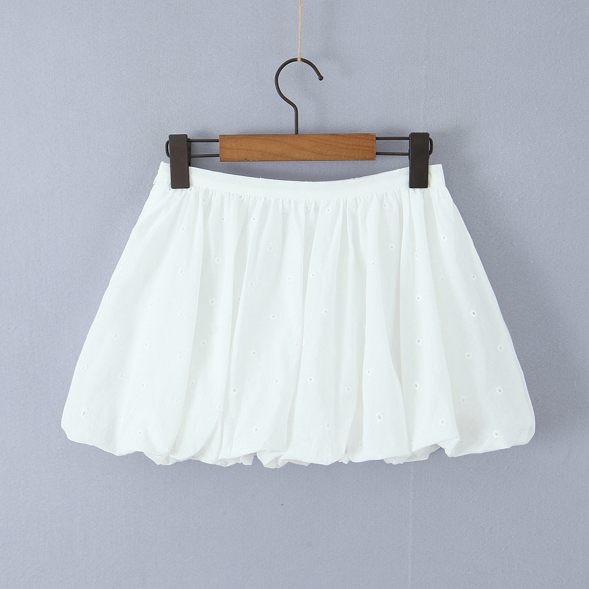 Women's Sweet Voluminous Bubble Skirt - Trendy White Summer Bottoms
