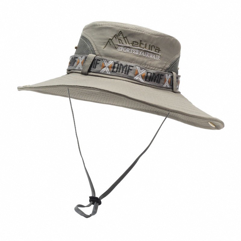 Men's Wide Brim Outdoor Bucket Hat - UV Sun Protection Fishing Cap
