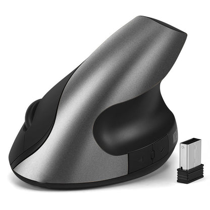 Vertical Ergonomic Wireless Mouse - Rechargeable Silent Optical Computer Mouse with 2.4G USB Receiver