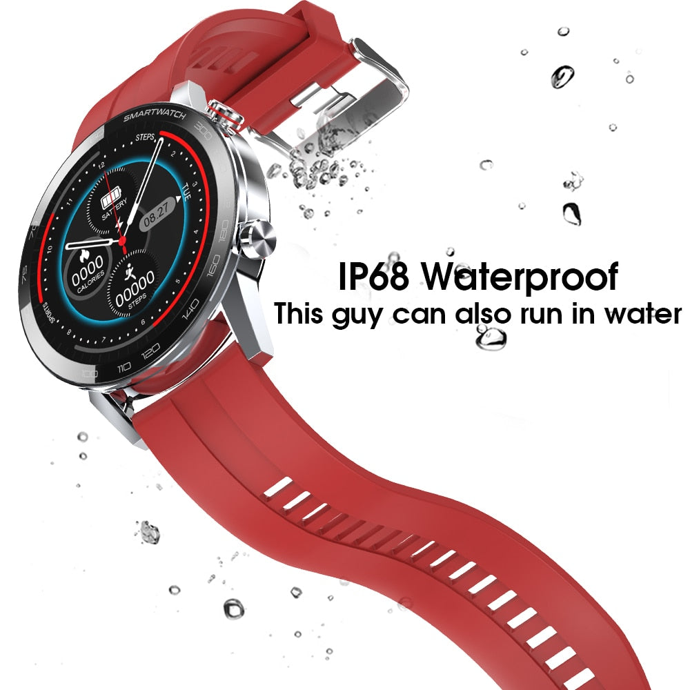 HERALL ECG Smart Watch for Men - IP68 Waterproof Smartwatch with Blood Pressure & Heart Rate Monitor