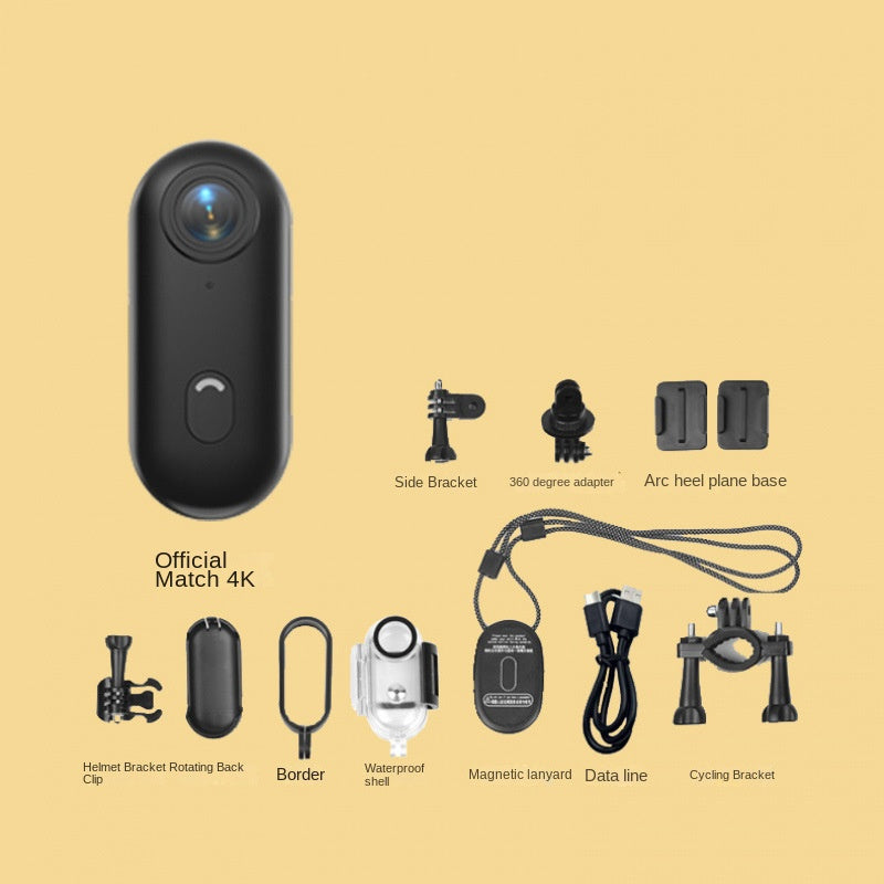 4K Miniature Sports Action Camera - Portable Magnetic Thumb Recorder for Biking & Vlogs