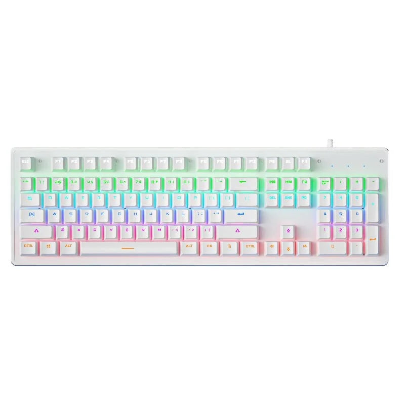 Cracked K880 Hot-Swappable Mechanical Keyboard - Green Switch Esports Gaming & Office Computer Wired Keyboard