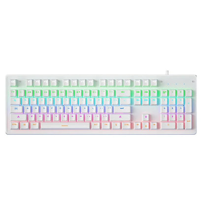 Cracked K880 Hot-Swappable Mechanical Keyboard - Green Switch Esports Gaming & Office Computer Wired Keyboard