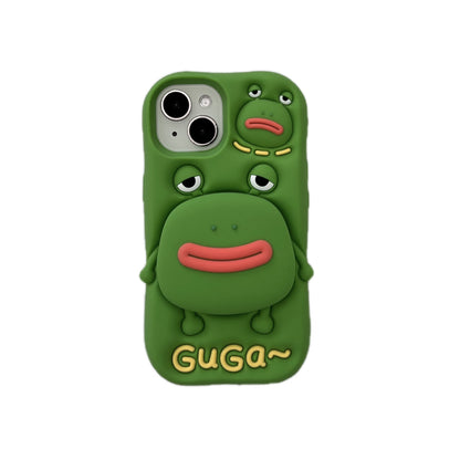 Kawaii Pink Piggy Soft Silicone Phone Case with Stand - Cute Protective Cover for iPhone 16 15 Pro Max