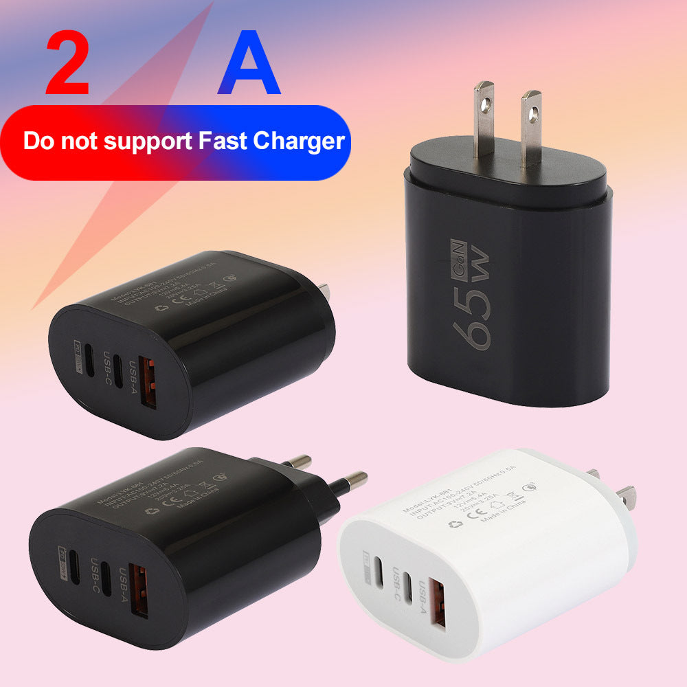 Multi-Port USB & PD Travel Wall Charger - US and European Standard Mobile Phone Charging Head