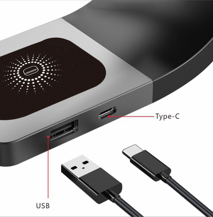 3-in-1 Magnetic Wireless Charging Station Stand for iPhone, Apple Watch & AirPods