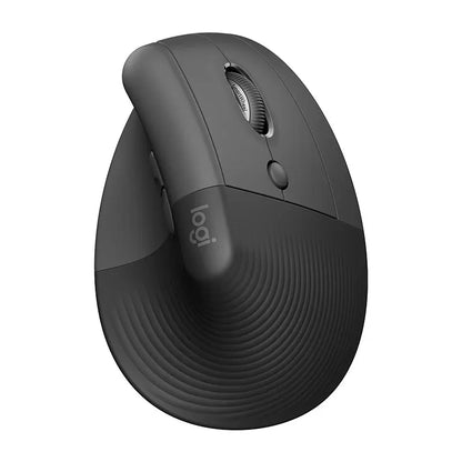 Logitech Lift Vertical Ergonomic Mouse - Wireless Bluetooth Softtone Mouse for Business and Office