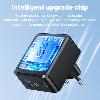 35W GaN Fast Wall Charger - QC3.0 & PD Dual-Port Power Adapter for Smartphones