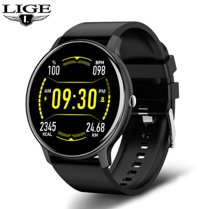 LIGE Unisex Smart Watch with Blood Pressure & Heart Rate Monitor - Pink Fitness Tracker