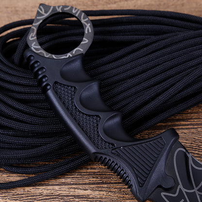 Outdoor Tactical Karambit Claw Knife - Fixed Blade Wilderness Survival Knife with Sheath