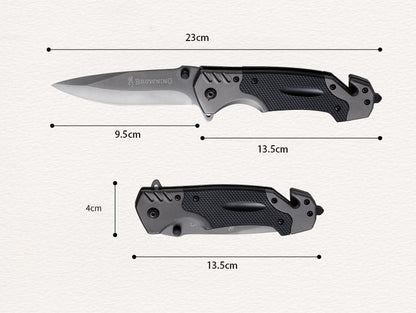 Premium Tactical Stainless Steel Folding Knife – High Hardness Outdoor EDC