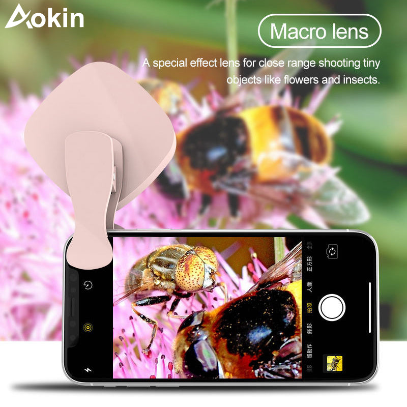 3-in-1 Selfie Ring Light with HD Fisheye & Wide-Angle Lens - LED Camera Phone Photography Kit for iPhone & Samsung