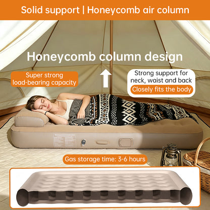 One-Touch Self-Inflating Air Mattress with Built-in Pump - Portable Camping Air Bed