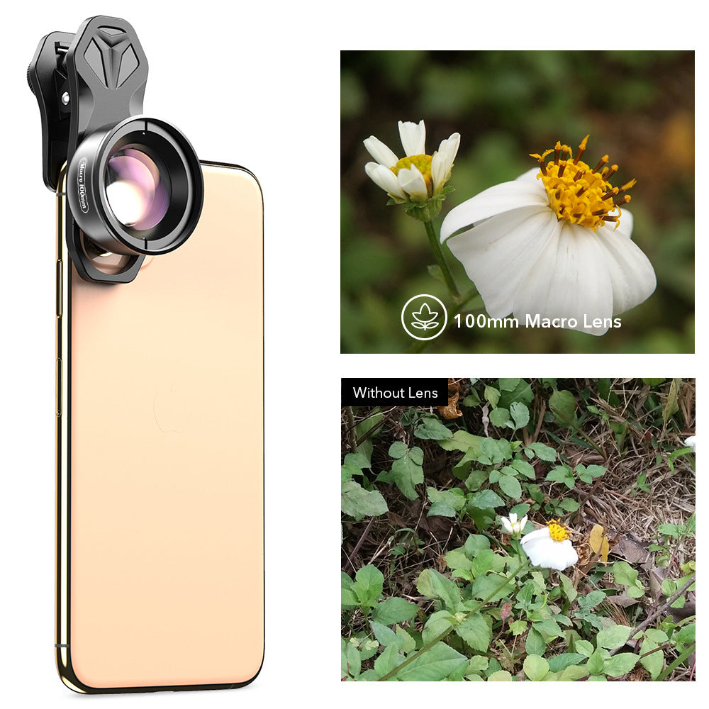 High-Definition Mobile Phone Macro Lens - Clip-On External Camera Lens Kit for iPhone & Android
