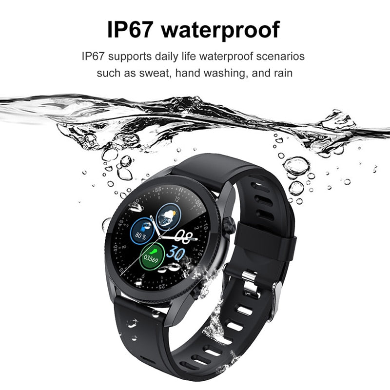 Bluetooth Calling Smart Watch - Waterproof Sports Fitness Tracker with Weather Display for Android & iOS