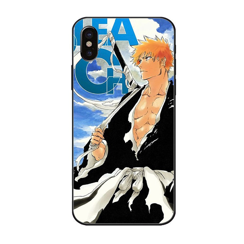 Anime Bleach Ichigo Kurosaki Phone Case - Shockproof Soft TPU Protective Cover for iPhone