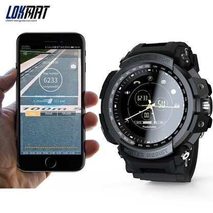 LOKMAT Sport Smart Watch - Professional 5ATM Waterproof Digital Smartwatch with Call Reminder for iOS & Android