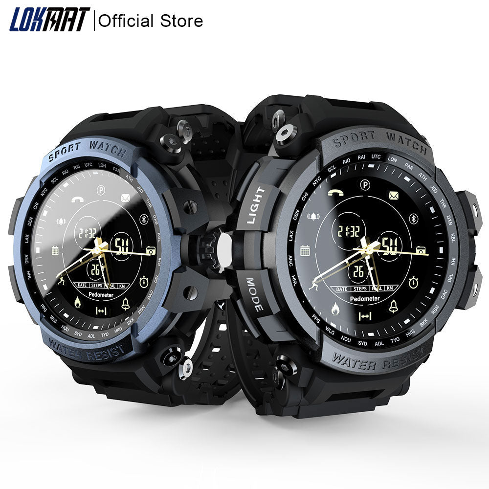 LOKMAT Sport Smart Watch - Professional 5ATM Waterproof Digital Smartwatch with Call Reminder for iOS & Android