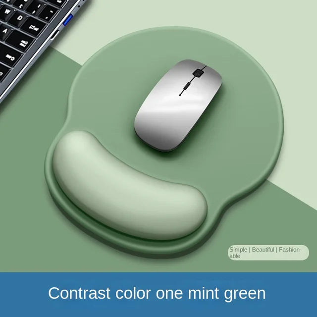 Gradient Silicone Mouse Pad with Wrist Rest - Ergonomic Anti-Slip Wrist Support Pad for Computer & Office