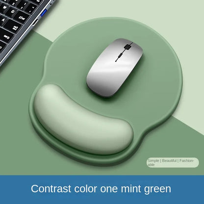 Gradient Silicone Mouse Pad with Wrist Rest - Ergonomic Anti-Slip Wrist Support Pad for Computer & Office