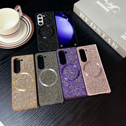Magnetic Luxury Sparkle Glitter Case for Samsung Galaxy Z Fold 6 5 4 3 - MagSafe Compatible Cover